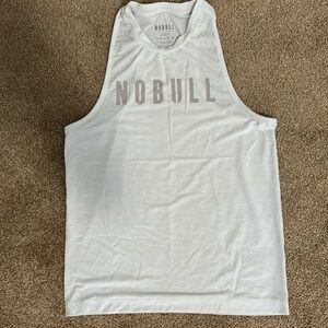 Nobull high neck white tank